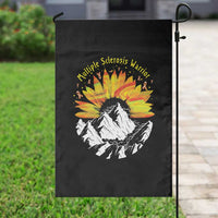 MS Warrior Garden Flag Orange Ribbon Sunflower Multiple Sclerosis Awareness - Wonder Print Shop