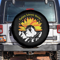 MS Warrior Spare Tire Cover Orange Ribbon Sunflower Multiple Sclerosis Awareness