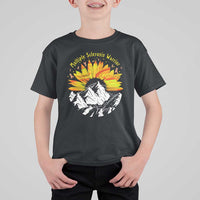 MS Warrior T Shirt For Kid Orange Ribbon Sunflower Multiple Sclerosis Awareness