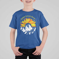 MS Warrior T Shirt For Kid Orange Ribbon Sunflower Multiple Sclerosis Awareness