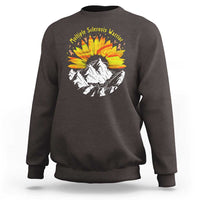 MS Warrior Sweatshirt Orange Ribbon Sunflower Multiple Sclerosis Awareness