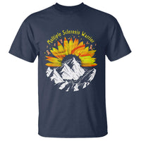 MS Warrior T Shirt Orange Ribbon Sunflower Multiple Sclerosis Awareness