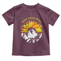 MS Warrior Toddler T Shirt Orange Ribbon Sunflower Multiple Sclerosis Awareness