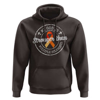 MS Awareness Hoodie Orange Ribbon God Stronger MS