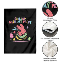 Easter Day Garden Flag Chillin With My Peeps Bunnies - Wonder Print Shop