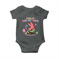 Easter Day Baby Onesie Chillin With My Peeps Bunnies - Wonder Print Shop