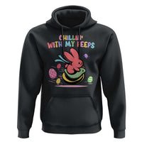 Easter Day Hoodie Chillin With My Peeps Bunnies - Wonder Print Shop