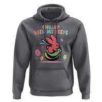 Easter Day Hoodie Chillin With My Peeps Bunnies - Wonder Print Shop