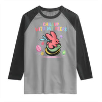 Easter Day Raglan Shirt Chillin With My Peeps Bunnies - Wonder Print Shop