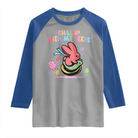 Easter Day Raglan Shirt Chillin With My Peeps Bunnies - Wonder Print Shop
