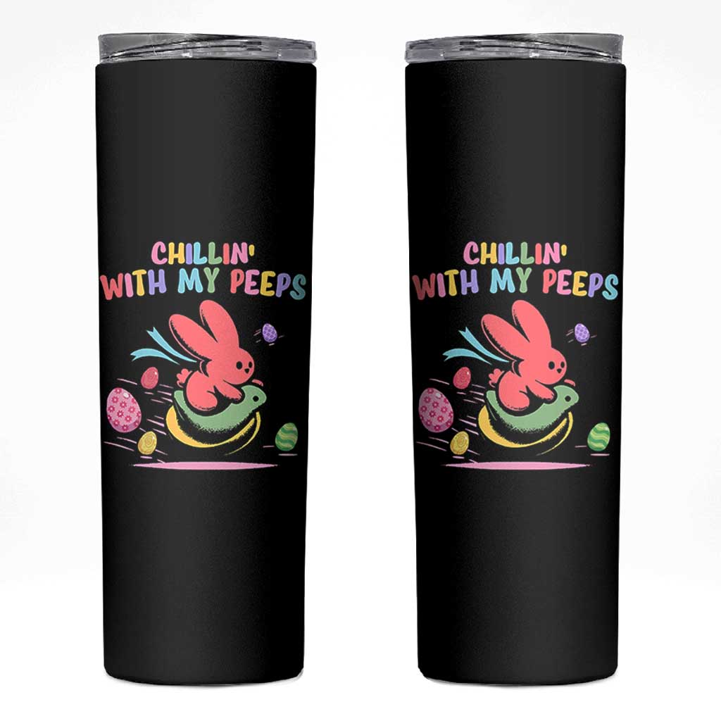 Easter Day Skinny Tumbler Chillin With My Peeps Bunnies - Wonder Print Shop