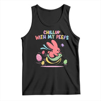 Easter Day Tank Top Chillin With My Peeps Bunnies - Wonder Print Shop