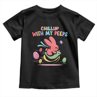 Easter Day Toddler T Shirt Chillin With My Peeps Bunnies - Wonder Print Shop