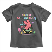 Easter Day Toddler T Shirt Chillin With My Peeps Bunnies - Wonder Print Shop
