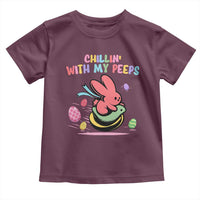 Easter Day Toddler T Shirt Chillin With My Peeps Bunnies - Wonder Print Shop