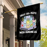 Teachers Easter Garden Flag Treat All Peeps With Kindness - Wonder Print Shop