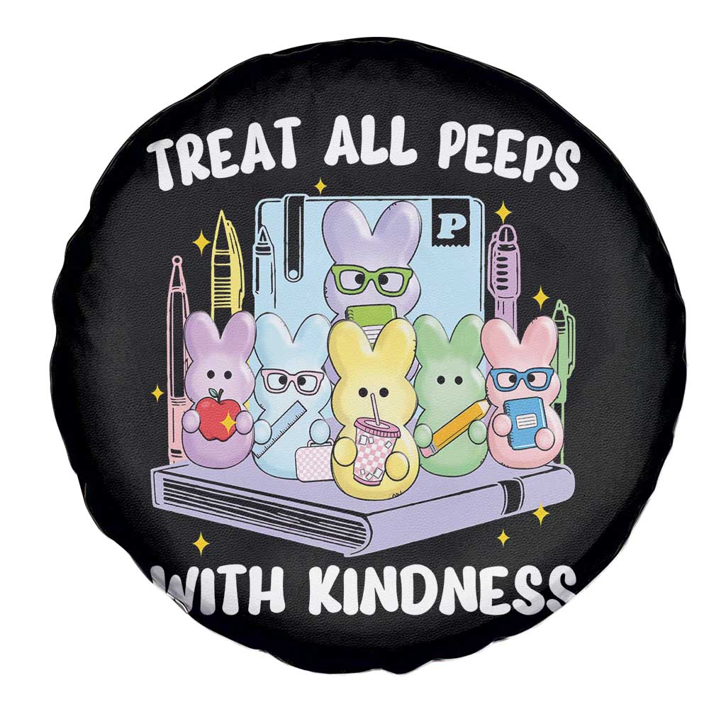 Teachers Easter Spare Tire Cover Treat All Peeps With Kindness - Wonder Print Shop