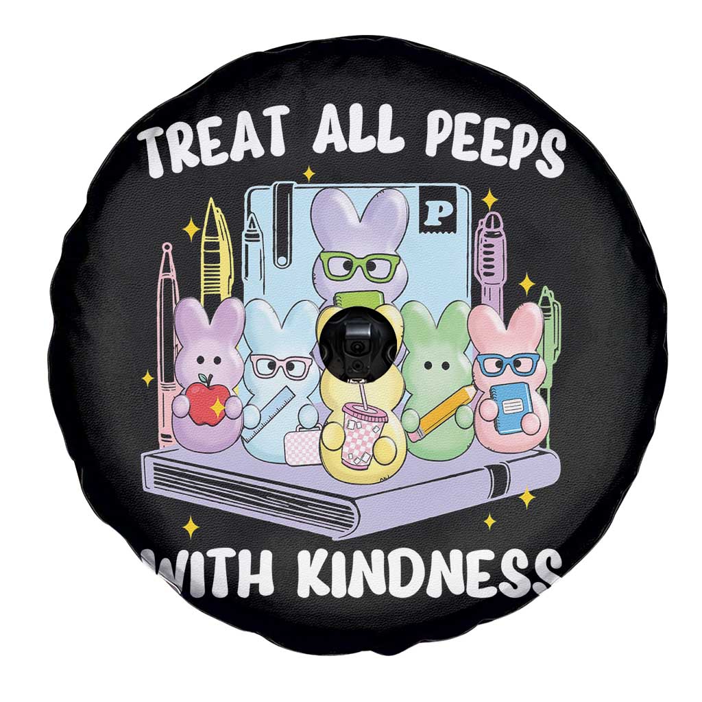 Teachers Easter Spare Tire Cover Treat All Peeps With Kindness - Wonder Print Shop