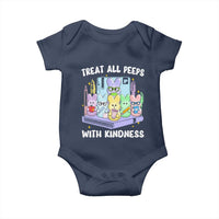 Teachers Easter Baby Onesie Treat All Peeps With Kindness - Wonder Print Shop
