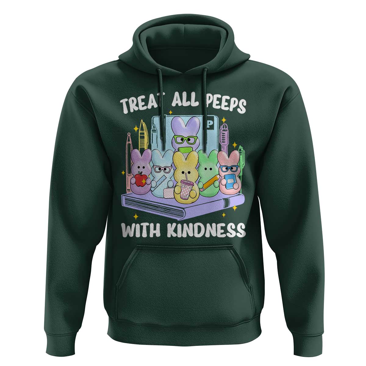 Teachers Easter Hoodie Treat All Peeps With Kindness - Wonder Print Shop