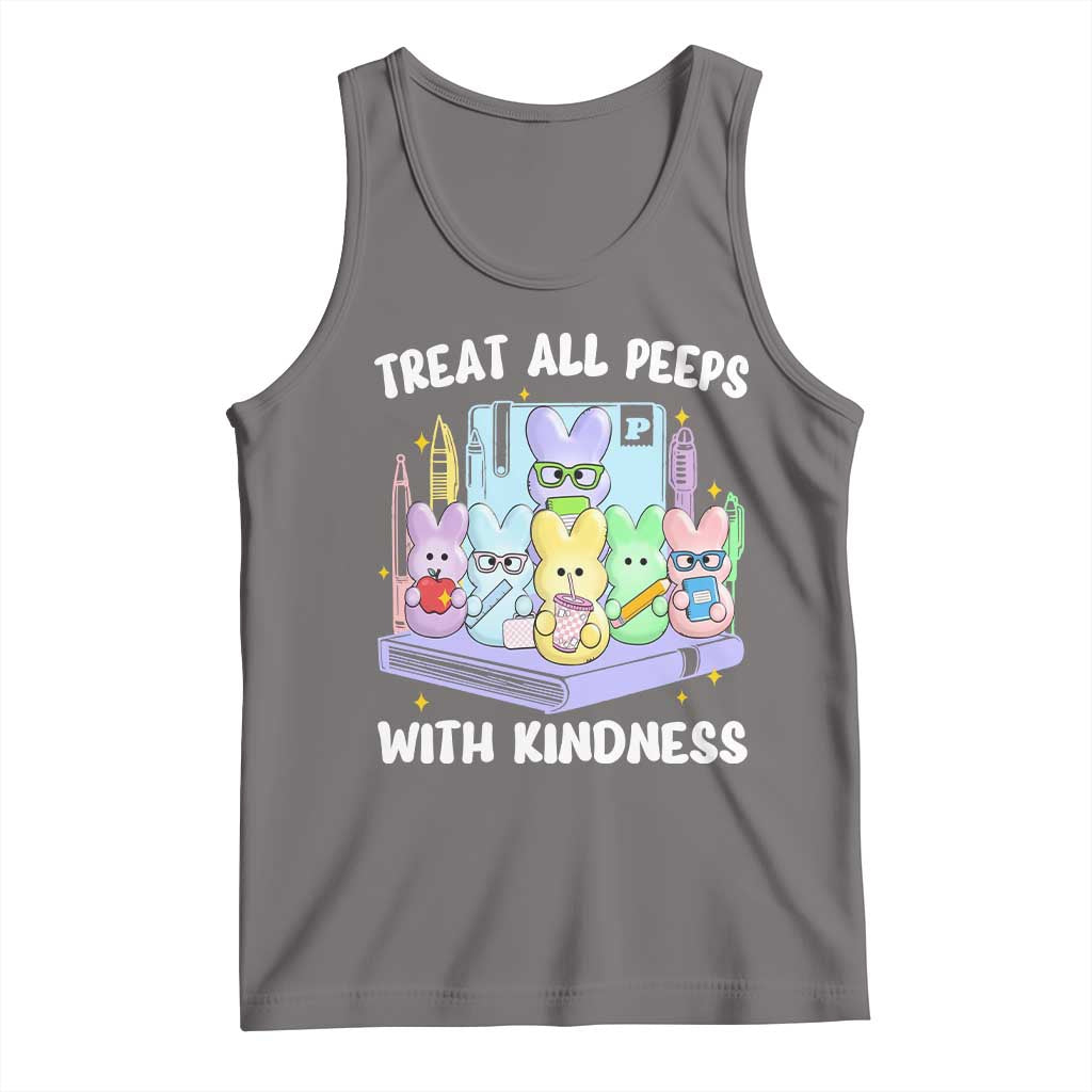 Teachers Easter Tank Top Treat All Peeps With Kindness - Wonder Print Shop