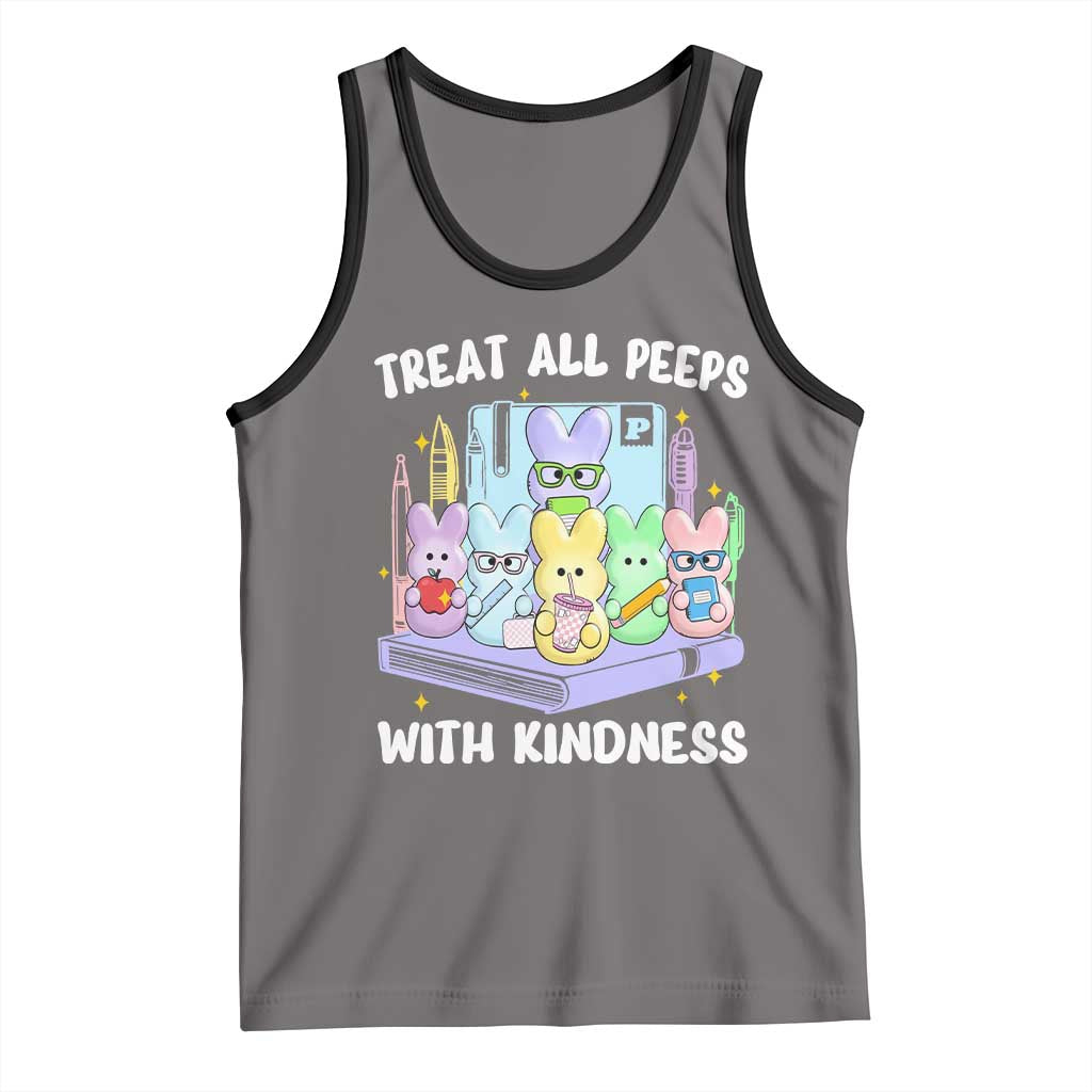 Teachers Easter Tank Top Treat All Peeps With Kindness - Wonder Print Shop