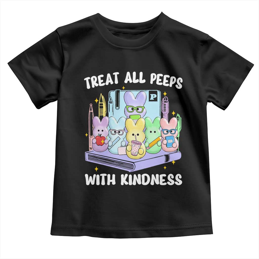 Teachers Easter Toddler T Shirt Treat All Peeps With Kindness - Wonder Print Shop