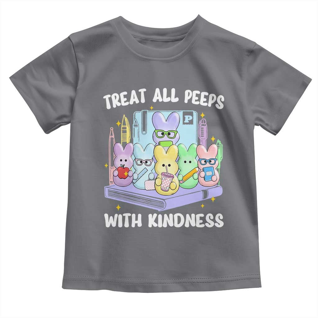 Teachers Easter Toddler T Shirt Treat All Peeps With Kindness - Wonder Print Shop