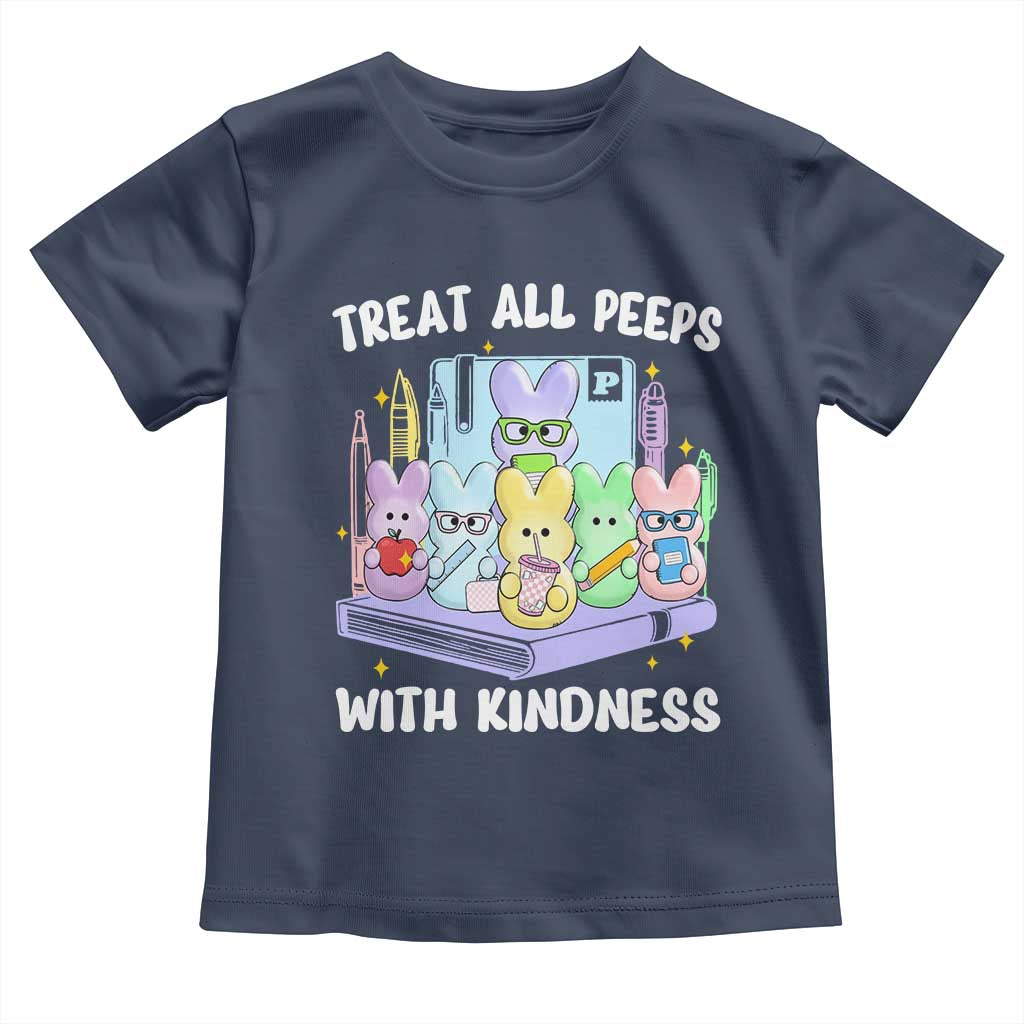 Teachers Easter Toddler T Shirt Treat All Peeps With Kindness - Wonder Print Shop