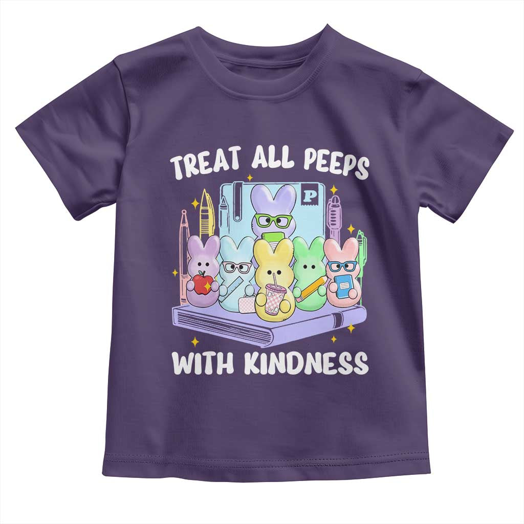 Teachers Easter Toddler T Shirt Treat All Peeps With Kindness - Wonder Print Shop