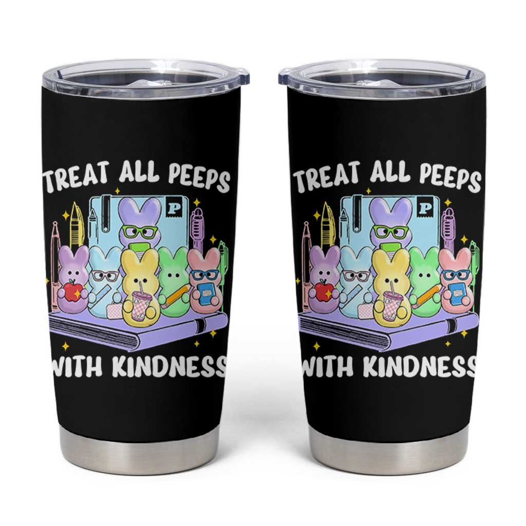 Teachers Easter Tumbler Cup Treat All Peeps With Kindness - Wonder Print Shop
