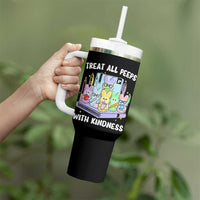 Teachers Easter Tumbler With Handle Treat All Peeps With Kindness - Wonder Print Shop