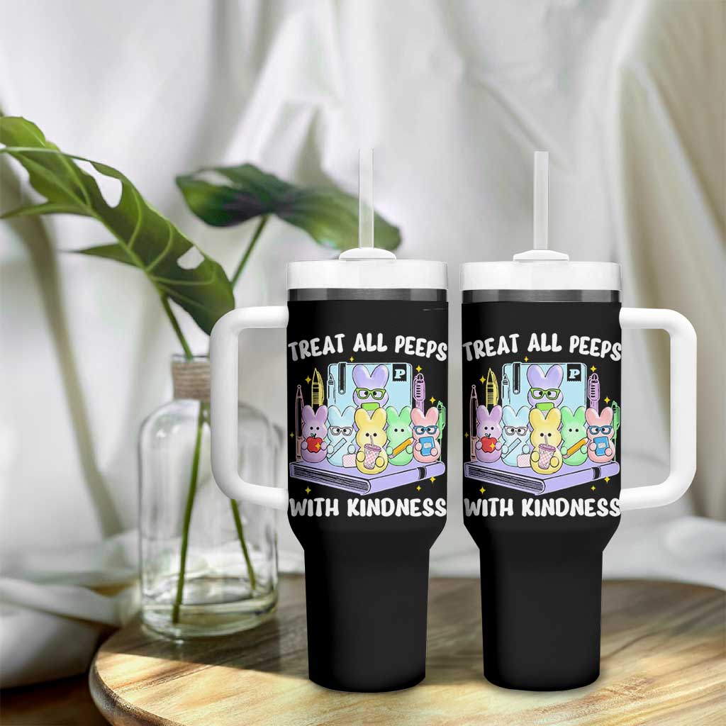 Teachers Easter Tumbler With Handle Treat All Peeps With Kindness - Wonder Print Shop