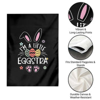 Funny Easter Garden Flag Im A Little Eggstra Bunny Cute Kids Toddler - Wonder Print Shop
