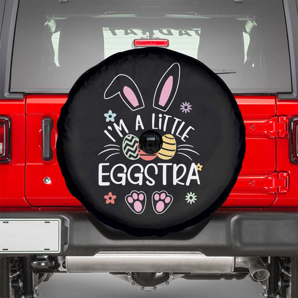 Funny Easter Spare Tire Cover Im A Little Eggstra Bunny Cute Kids Toddler - Wonder Print Shop