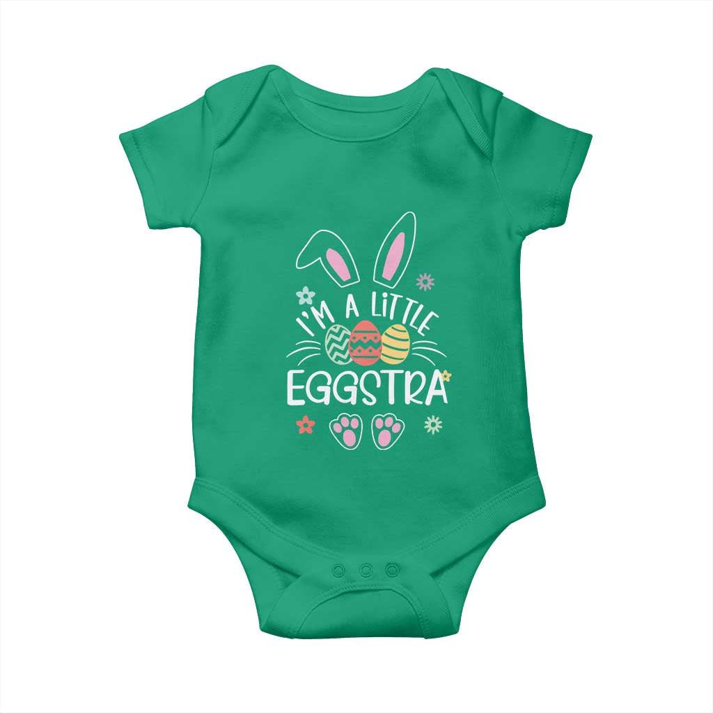 Funny Easter Baby Onesie Im A Little Eggstra Bunny Cute Kids Toddler - Wonder Print Shop