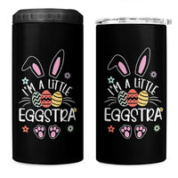 Funny Easter 4 in 1 Can Cooler Tumbler Im A Little Eggstra Bunny Cute Kids Toddler - Wonder Print Shop