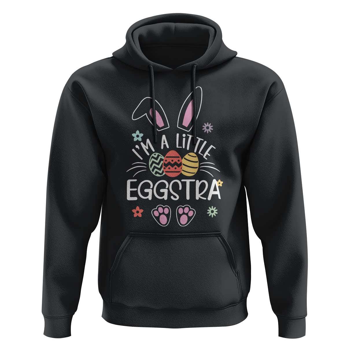 Funny Easter Hoodie Im A Little Eggstra Bunny Cute Kids Toddler - Wonder Print Shop