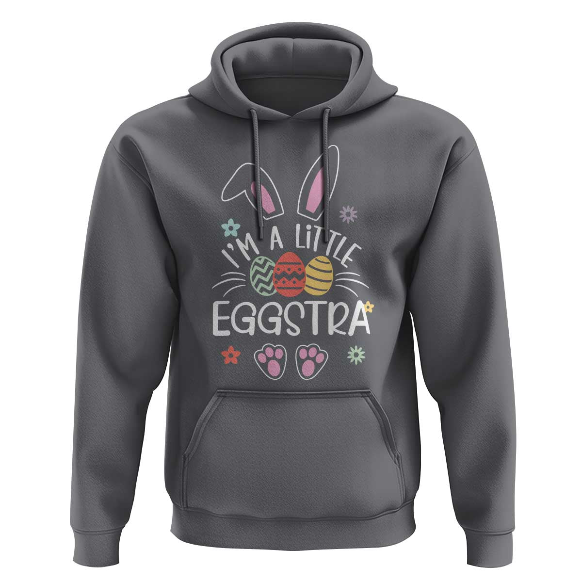 Funny Easter Hoodie Im A Little Eggstra Bunny Cute Kids Toddler - Wonder Print Shop