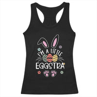 Funny Easter Racerback Tank Top Im A Little Eggstra Bunny Cute Kids Toddler - Wonder Print Shop