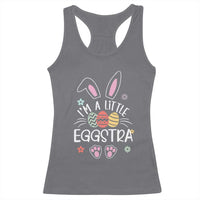 Funny Easter Racerback Tank Top Im A Little Eggstra Bunny Cute Kids Toddler - Wonder Print Shop