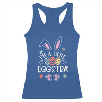 Funny Easter Racerback Tank Top Im A Little Eggstra Bunny Cute Kids Toddler - Wonder Print Shop