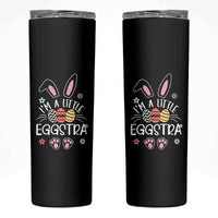 Funny Easter Skinny Tumbler Im A Little Eggstra Bunny Cute Kids Toddler - Wonder Print Shop