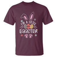 Funny Easter T Shirt Im A Little Eggstra Bunny Cute Kids Toddler - Wonder Print Shop