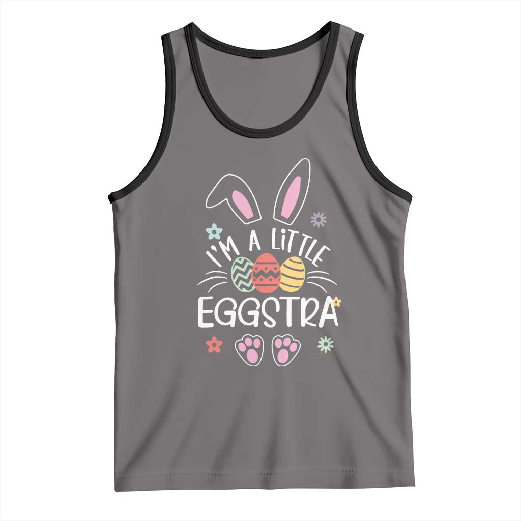 Funny Easter Tank Top Im A Little Eggstra Bunny Cute Kids Toddler - Wonder Print Shop