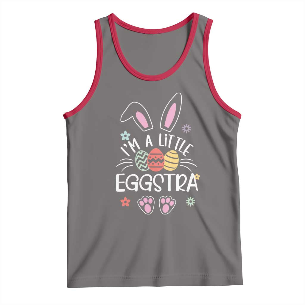 Funny Easter Tank Top Im A Little Eggstra Bunny Cute Kids Toddler - Wonder Print Shop