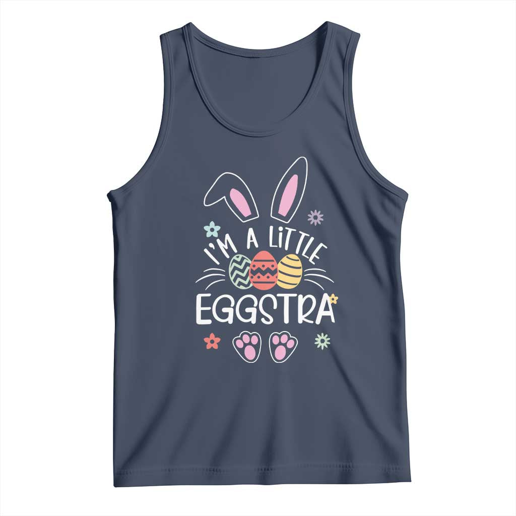 Funny Easter Tank Top Im A Little Eggstra Bunny Cute Kids Toddler - Wonder Print Shop