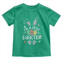 Funny Easter Toddler T Shirt Im A Little Eggstra Bunny Cute Kids Toddler - Wonder Print Shop