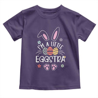 Funny Easter Toddler T Shirt Im A Little Eggstra Bunny Cute Kids Toddler - Wonder Print Shop