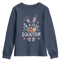 Funny Easter Youth Sweatshirt Im A Little Eggstra Bunny Cute Kids Toddler - Wonder Print Shop